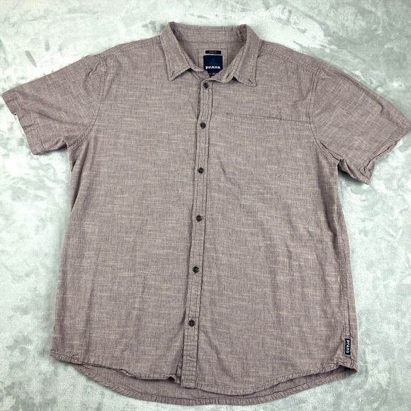 Prana Other - Prana Men's Casual Button Down Shirt - Light Brown